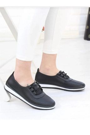 کفش کژوال مشکی زنانه چرم مصنوعی ASL SHOES STORE - کد 921532794