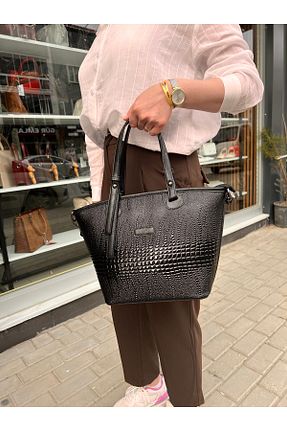 کیف دوشی مشکی زنانه چرم مصنوعی Butik - کد 936624611