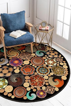 فرش بژ زیره ضد لغزش Homefesto - کد 88567590