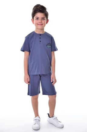 ست بالاتنه و پائین تنه آبی بچه گانه بافتنی ZUZUNGA - کد 936591090