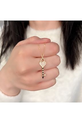 گردنبند طلا طلائی زنانه 14 عیار Kayra Mücevher - کد 936939670
