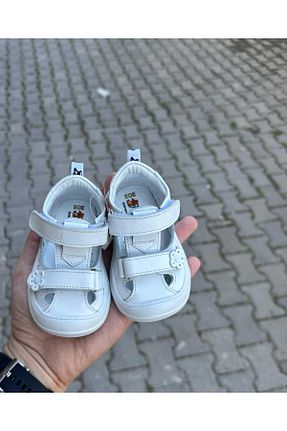 صندل سفید بچه گانه پاشنه تخت NİNO BEBE - کد 936902133