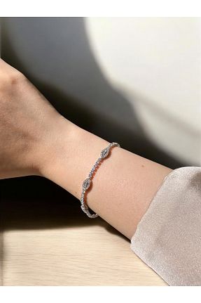 دستبند استیل (فولاد) رنگی زنانه استیل ضد زنگ Lilac Jewelry - کد 936643006