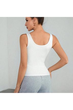 بلوز سفید زنانه ساده MİO ESTİLO - کد 931501140