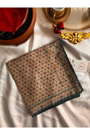 روسری فیروزه ای 90 x 90 locella - کد 936672971