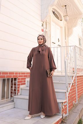 کلاه و ابایا قهوه ای زنانه پلی استر KADEEM - کد 867565234