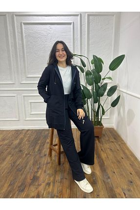 ست گرمکن حجاب سرمه ای زنانه اسلیم Butik - کد 923462819