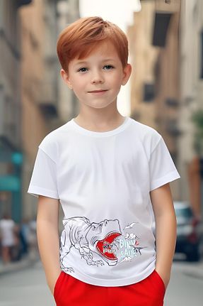 ست بالاتنه و پائین تنه قرمز بچه گانه بافت FYK KİDS - کد 901680788