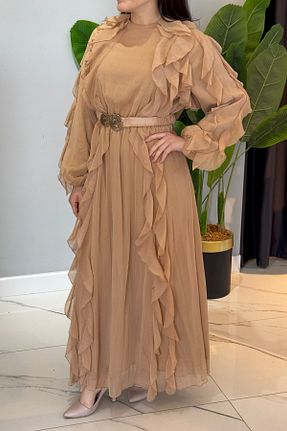 لباس حجاب بژ زنانه رگولار Missemramiss - کد 936727103