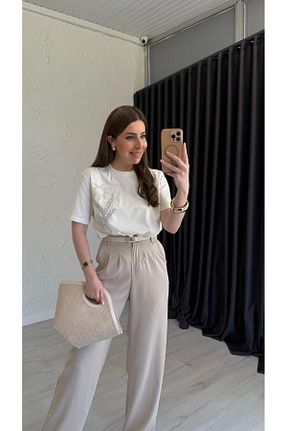 تیشرت رنگی زنانه Relaxed elif teke - کد 936737584