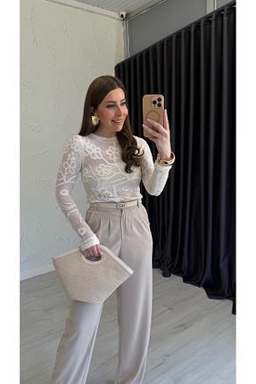 بلوز رنگی زنانه ساده elif teke - کد 936738001