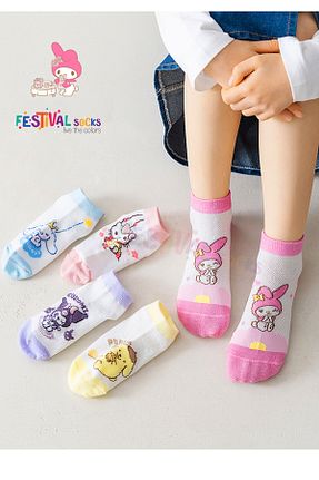 جوراب رنگی بچه گانه پنبه ای Festival Socks - کد 937234179