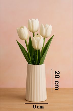 گلدان سفید Beton ZURİ DESİGN - کد 936815143