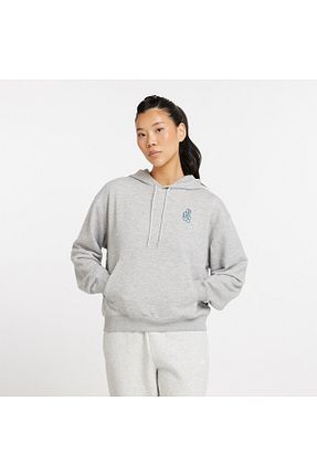 سوئیشرت طوسی زنانه ساده New Balance - کد 855798046