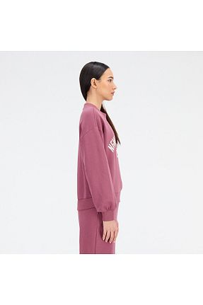 سوئیشرت زرشکی زنانه چاپی New Balance - کد 774815417
