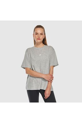 تیشرت طوسی زنانه رگولار New Balance - کد 853487013