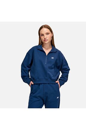 سوئیشرت اسپرت آبی زنانه رگولار New Balance - کد 814229896