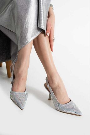 کفش مجلسی طوسی زنانه چرم مصنوعی misio shoes - کد 900676611