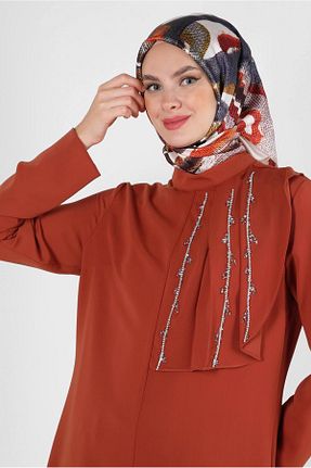 روسری بژ پلی استر Alvina - کد 799159511