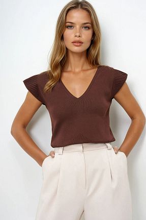 بلوز رنگی زنانه ساده VAGGON - کد 936860909