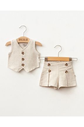 ست نوزادی بژ بچه گانه کتان Jammybaby - کد 936687413