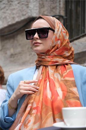 شال رنگی زنانه پنبه ای Baştacı - کد 936866618