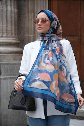 شال رنگی زنانه پنبه ای Baştacı - کد 936866677