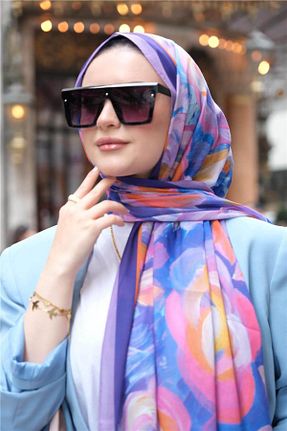شال رنگی زنانه پنبه ای Baştacı - کد 936866681