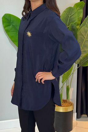 پیراهن حجاب سرمه ای زنانه رگولار Missemramiss - کد 936874695