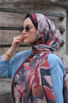 شال رنگی زنانه پنبه ای Baştacı - کد 936866612