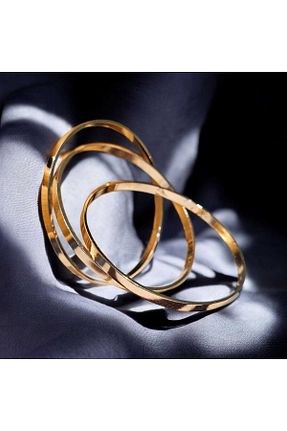 دستبند استیل (فولاد) زرد زنانه استیل ضد زنگ shop - کد 931250835