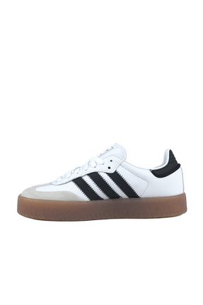 کفش اسنیکر سفید زنانه بند دار adidas - کد 848453943