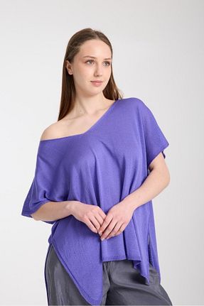 بلوز بنفش زنانه ساده Su Moda - کد 929367214