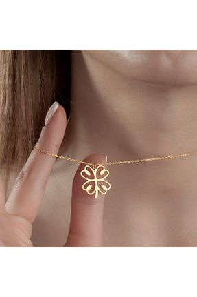 گردنبند نقره زرد زنانه 925 عیار DIZY SILVER - کد 936909411