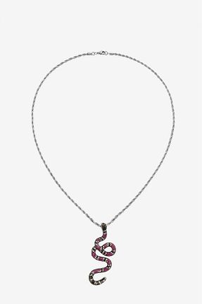 گردنبند استیل ( فولاد ) رنگی مردانه استیل (فولاد) No Future - کد 744593691