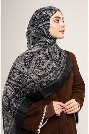 شال مشکی زنانه ابریشم Store - کد 864935479