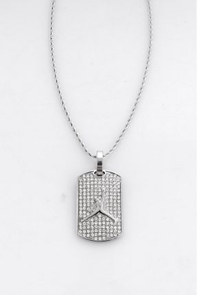 گردنبند استیل ( فولاد ) رنگی مردانه سنک زیرکون UKHWD SUPPLY - کد 697354059