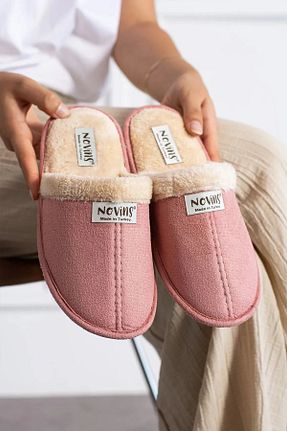 دمپائی خانگی صورتی زنانه پارچه ای NOVİNS - کد 936883819