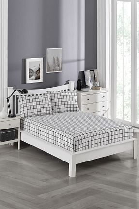 ست ملحفه سایز بزرگ سفید پنبه ای Shopyteks - کد 937088421