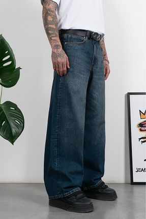 شلوار جین رنگی مردانه پاچه پهن GRJ denim - کد 881910190