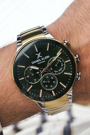 ساعت مچی طلائی مردانه 43 میلی متر Daniel Klein - کد 936899040