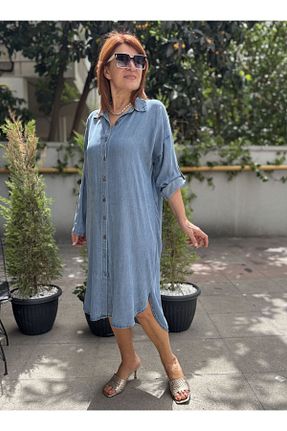 لباس سایز بزرگ آبی زنانه Liyosel DenizEge - کد 937250153