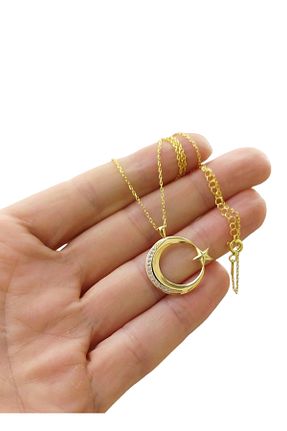 گردنبند نقره طوسی زنانه 925 عیار MODA - کد 926998442