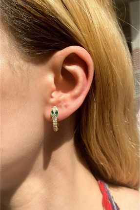 گوشواره نقره طلائی زنانه 925 عیار Spossy Silver Jewelry - کد 937249327