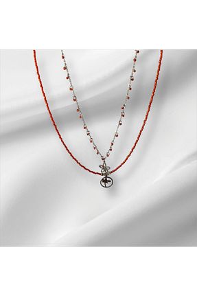 گردنبند استیل ( فولاد ) رنگی زنانه استیل ضد زنگ MODA - کد 937265202