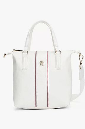 کیف دستی نباتی زنانه سایز متوسط Tommy Hilfiger - کد 901399649