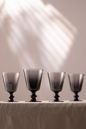 لیوان طوسی شیشه Rakle - کد 882281158