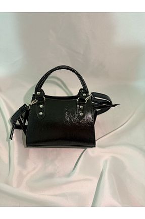 کیف دوشی مشکی زنانه چرم مصنوعی Tasarım - کد 927196167