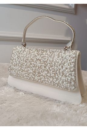 کیف مجلسی سفید زنانه چرم مصنوعی RUXENE - کد 937258390