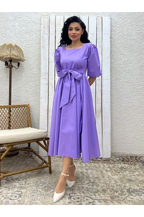 لباس بنفش زنانه بافتنی KÜÇÜĞÜM BUTİK - کد 937254999